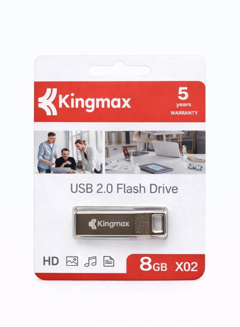 X02 USB 2.0 Flash Drive - 8 GB